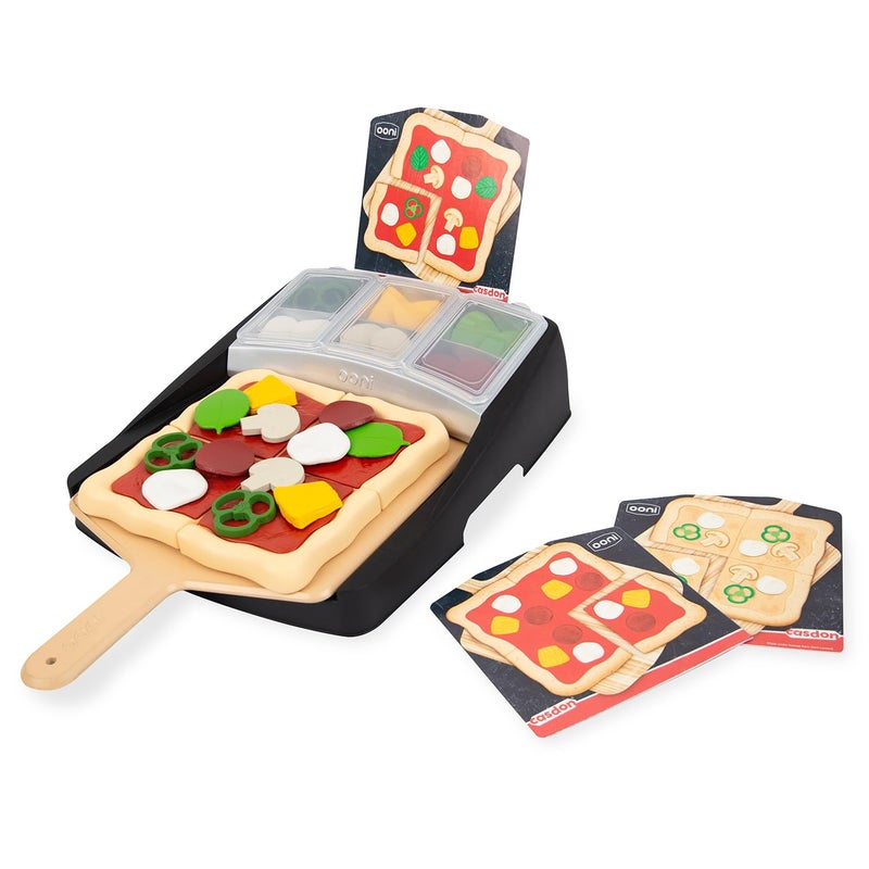 Casdon Ooni Pizza Topping Station | Toy Pizza Topping Station For Children Aged 3+ | Includes 24x Pizza Topping Pieces! - Image 1